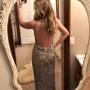 Silver dress. Beyoncé concert!